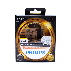 Лампа галогеновая Philips H4 12V 60/55W ColorVision Yellow